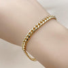 Pulsera Básica 5.223.012.07 Oro Laminado, Diseño de Miami Cubana, Pulido, Dorado