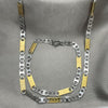 Collar y Pulso 04.113.0047.24 Acero Inoxidable, Diseño de Mariner, Diamantado, Dos Tonos