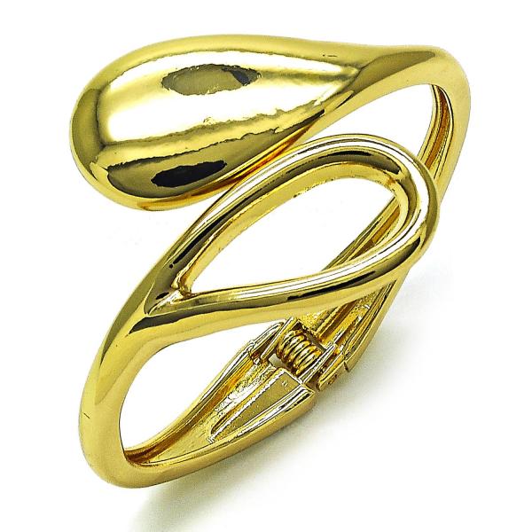Aro Individual 07.215.0006.04 Oro Laminado, Diseño de Gota, Pulido, Dorado