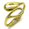 Aro Individual 07.215.0006.04 Oro Laminado, Diseño de Gota, Pulido, Dorado