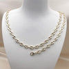 Collar y Pulso 06.63.0299 Oro Laminado, Diseño de Puff Mariner, Pulido, Dorado