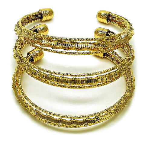 Aro Trio 07.282.0043 Oro Laminado, Diamantado, Dorado