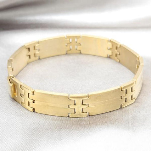 Pulsera Solida 03.63.22942.09 Acero Inoxidable, Pulido, Dorado