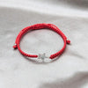 Pulsera Bolo Ajustable 03.426.0044.07 Plata Rodinada, Diseño de Estrella, con Cristal Blanca, Plateado