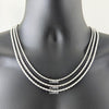 Gargantilla Básica 04.420.0037.18 Plata Rodinada, Diseño de Rope, Pulido, Plateado