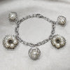Pulsera Elegante 03.63.22127.08 Acero Inoxidable, con Perla Marfil, Pulido, Acero