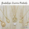 Kit Surtido de Dijes de Guadalupe con Zirconia de Oro Laminado al por mayor — SKU 139581