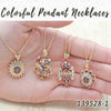 Kit Surtido de 25 Collares con Dije de Colores de Oro Laminado al por mayor — SKU 139528