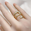 Anillo Elegante 01.60.0010 Oro Laminado, Pulido, Dorado