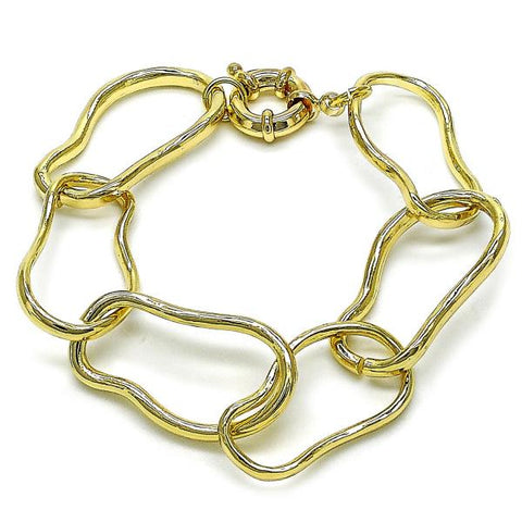 Pulsera Elegante 03.429.0004.08 Oro Laminado, Pulido, Dorado