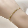 Pulsera Básica 03.213.0297.07 Oro Laminado, Pulido, Dorado