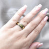 Anillo de Hombre 01.63.0621.07 Acero Inoxidable, Diseño de Delfin y Corazon, Diseño de Delfin, Pulido, Dorado