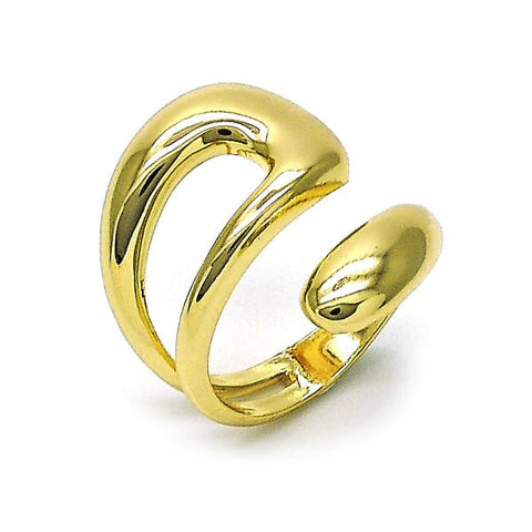 Anillo Elegante 01.60.0010 Oro Laminado, Pulido, Dorado