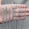 Pulsera Básica 04.420.0021.07 Plata Rodinada, Diseño de Mariner, Pulido, Plateado