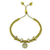 Pulsera Elegante 03.341.0236.11 Oro Laminado, Diseño de San Benito y Cruz, Diseño de San Benito, Pulido, Dorado