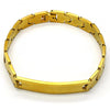 Pulsera con Placa 03.63.1412.08 Acero Inoxidable, Pulido, Dorado