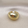 Anillo Elegante 01.341.0148 Oro Laminado, Diseño de Chunky, Pulido, Dorado