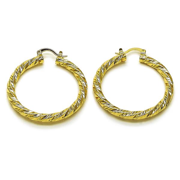 Argolla Mediana 02.170.0567.40 Oro Laminado, Diamantado, Dorado