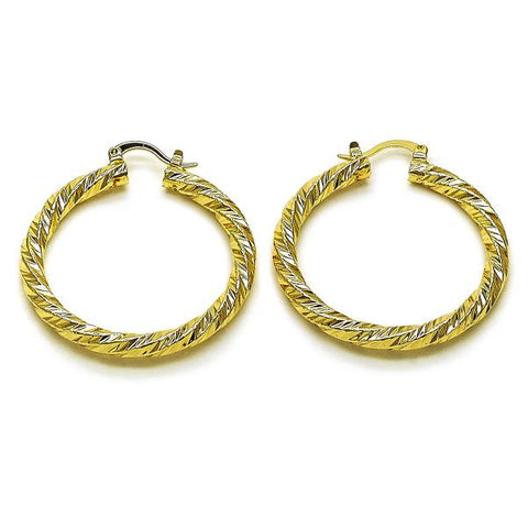 Argolla Mediana 02.170.0567.40 Oro Laminado, Diamantado, Dorado