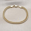 Pulsera Básica 04.213.0329.07 Oro Laminado, Diamantado, Dorado
