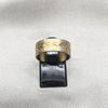 Anillo de Hombre 01.63.0688.10 Acero Inoxidable, Diseño de Oja, Pulido Azul, Dorado
