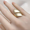 Anillo Elegante 01.60.0016 Oro Laminado, Pulido, Dorado