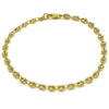 Tobillera Elegante 04.326.0006.10 Oro Laminado, Diseño de Puff Mariner, Pulido, Dorado