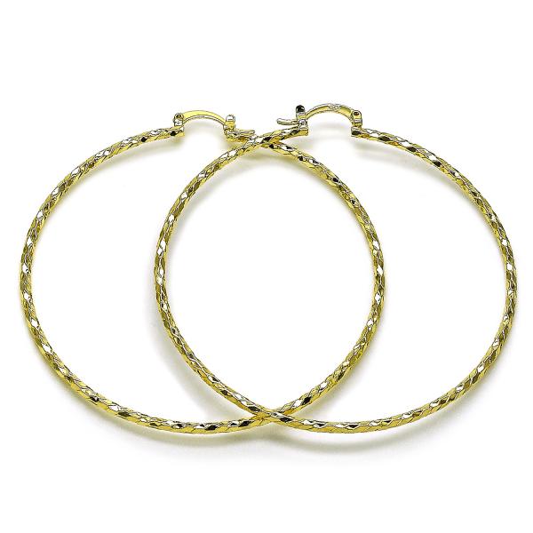 Argolla Extra Grande 02.170.0523.1.70 Oro Laminado, Diamantado, Dorado