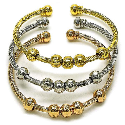 Aro Trio 07.282.0024 Oro Laminado, Diamantado, Tricolor