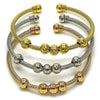 Aro Trio 07.282.0024 Oro Laminado, Diamantado, Tricolor