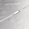 Pulsera con Placa 04.420.0027.09.1 Plata Rodinada, Diseño de Cubana, Pulido, Plateado