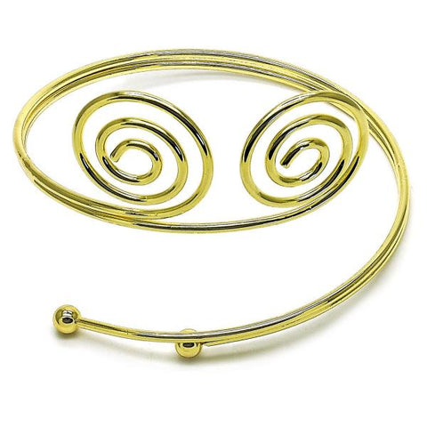 Diseño de Espiral, Pulido, Dorado Diseño de Espiral, Pulido, Dorado