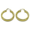 Argolla Mediana 02.170.0309.40 Oro Laminado, Diseño de Hueco, Diamantado, Dorado