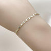 Pulsera Básica 04.213.0243.07 Oro Laminado, Diseño de Mariner, Diamantado, Dorado