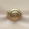 Anillo Elegante 01.282.0002 Oro Laminado, Diseño de Caracol, Pulido, Dorado