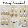 Kit Surtido de 35 Aretes de Gancho de Animales de Oro Laminado al por mayor — SKU 139494