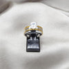 Anillo Elegante 01.63.0659.09 Acero Inoxidable, con Zirconia Cubica Blanca, Pulido, Dorado
