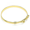 Aro Individual 07.192.0038.04 Oro Laminado, Diseño de Arbol y Pajaro, Diseño de Arbol, Pulido, Dorado