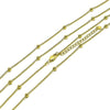 Gargantilla Básica 04.213.0355.16 Oro Laminado, Diseño de Rolo y Bola, Diseño de Rolo, Pulido, Dorado