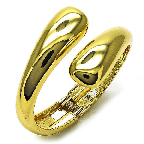 Aro Individual 07.215.0001.04 Oro Laminado, Diseño de Gota, Pulido, Dorado