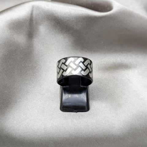Anillo de Hombre 01.63.0677.09 Acero Inoxidable, Pulido, Rodinado Negro