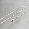 Gargantilla Básica 04.420.0015.18 Plata Rodinada, Diseño de Figaro, Pulido, Plateado
