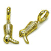 Arete Colgante 02.341.0252 Oro Laminado, Diseño de Zapato, Pulido, Dorado