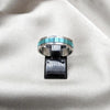 Anillo de Hombre 01.63.0702.11 Acero Inoxidable, Resinado Acqua, Acero