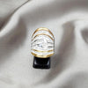 Anillo Elegante 01.63.0627.06 Acero Inoxidable, con Cristal Blanca, Pulido, Acero