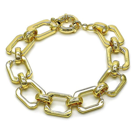 Pulsera Elegante 03.429.0001.08 Oro Laminado, Pulido, Dorado