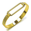Aro Individual 07.282.0015.05 Oro Laminado, Diseño de Hebillas de Cinturon, Diamantado, Dorado