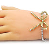 Pulsera Elegante 03.341.0220.1.07 Oro Laminado, Diseño de Arco y Bead Expandible, Diseño de Arco, Pulido, Dos Tonos