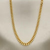 Gargantilla Básica 04.63.1360.20 Oro Laminado, Diseño de Miami Cubana, Pulido, Dorado