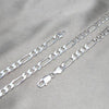Gargantilla Básica 04.420.0010.24 Plata Rodinada, Diseño de Figaro, Pulido, Plateado